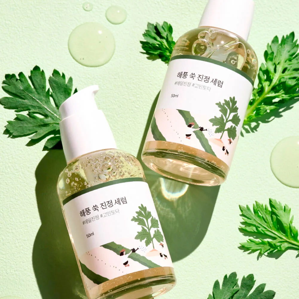 Успокаивающая сыворотка с полынью Round Lab Mugwort Calming Serum