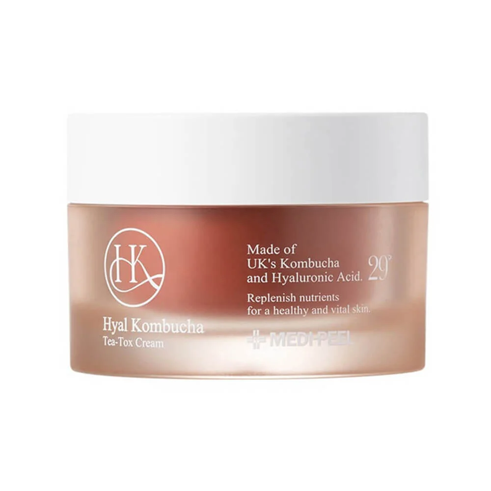 Двойной крем с 50% комбучи и церамидами Medi-Peel Hyal Kombucha Tea-Tox Cream