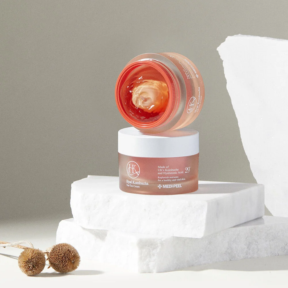 Двойной крем с 50% комбучи и церамидами Medi-Peel Hyal Kombucha Tea-Tox Cream