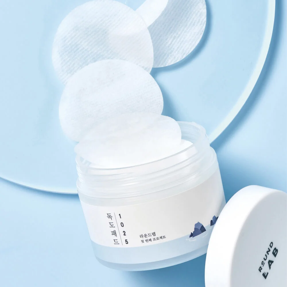 Мягкие отшелушивающие пэды с морской водой Round Lab 1025 Dokdo Pad