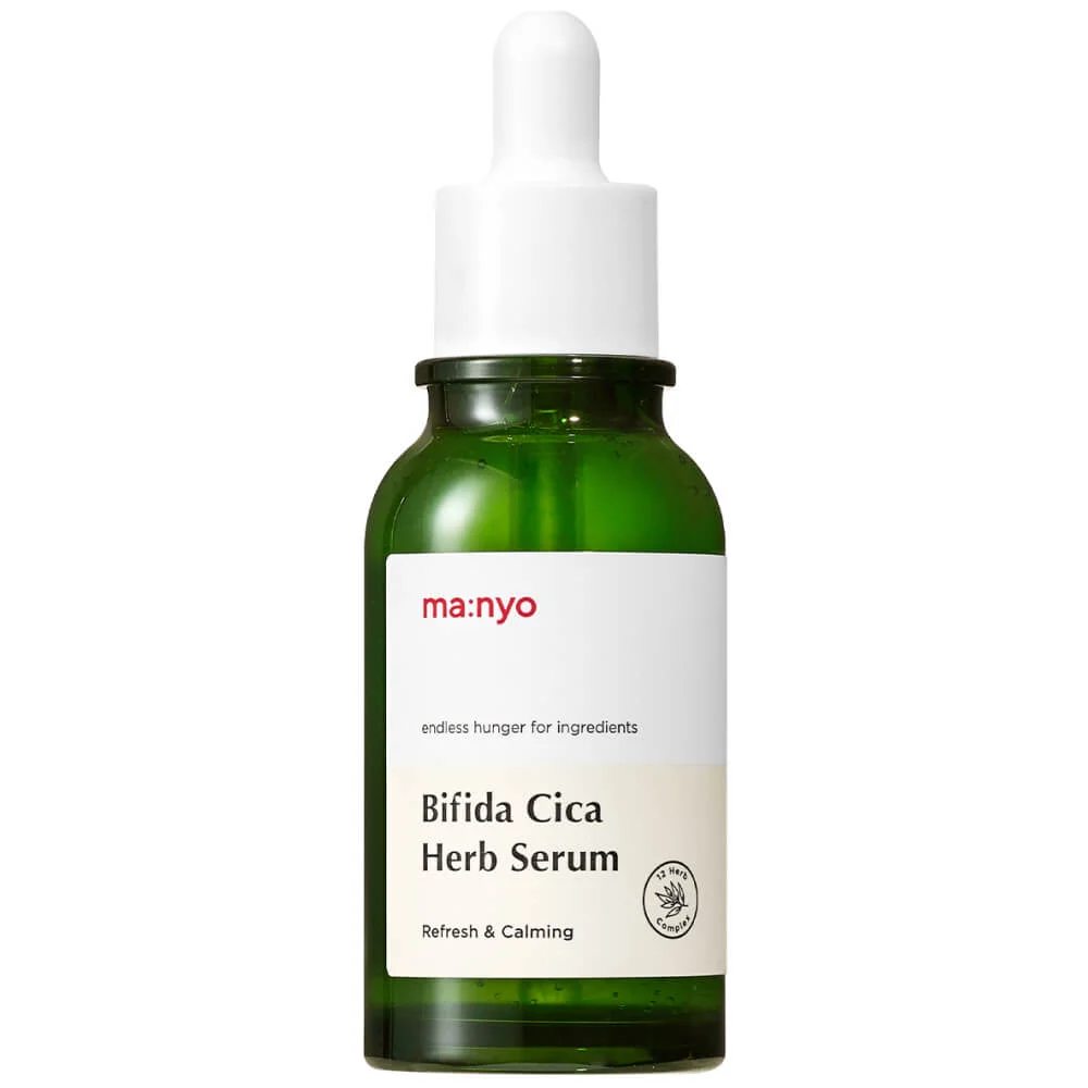 Успокаивающая сыворотка против воспалений Manyo Bifida Cica Herb Serum