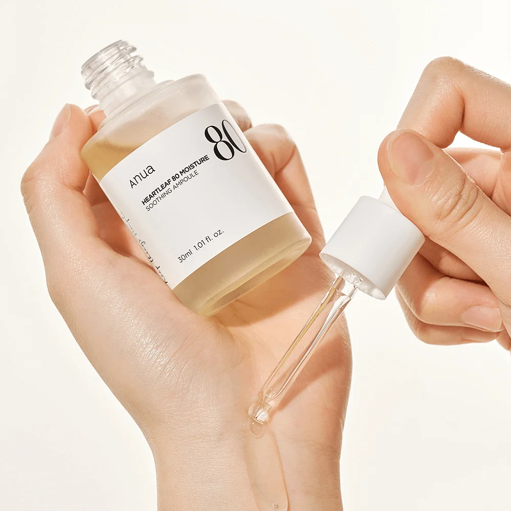 Успокаивающая ампула на основе хауттюйнии Anua Heartleaf 80% Moisture Soothing Ampoule