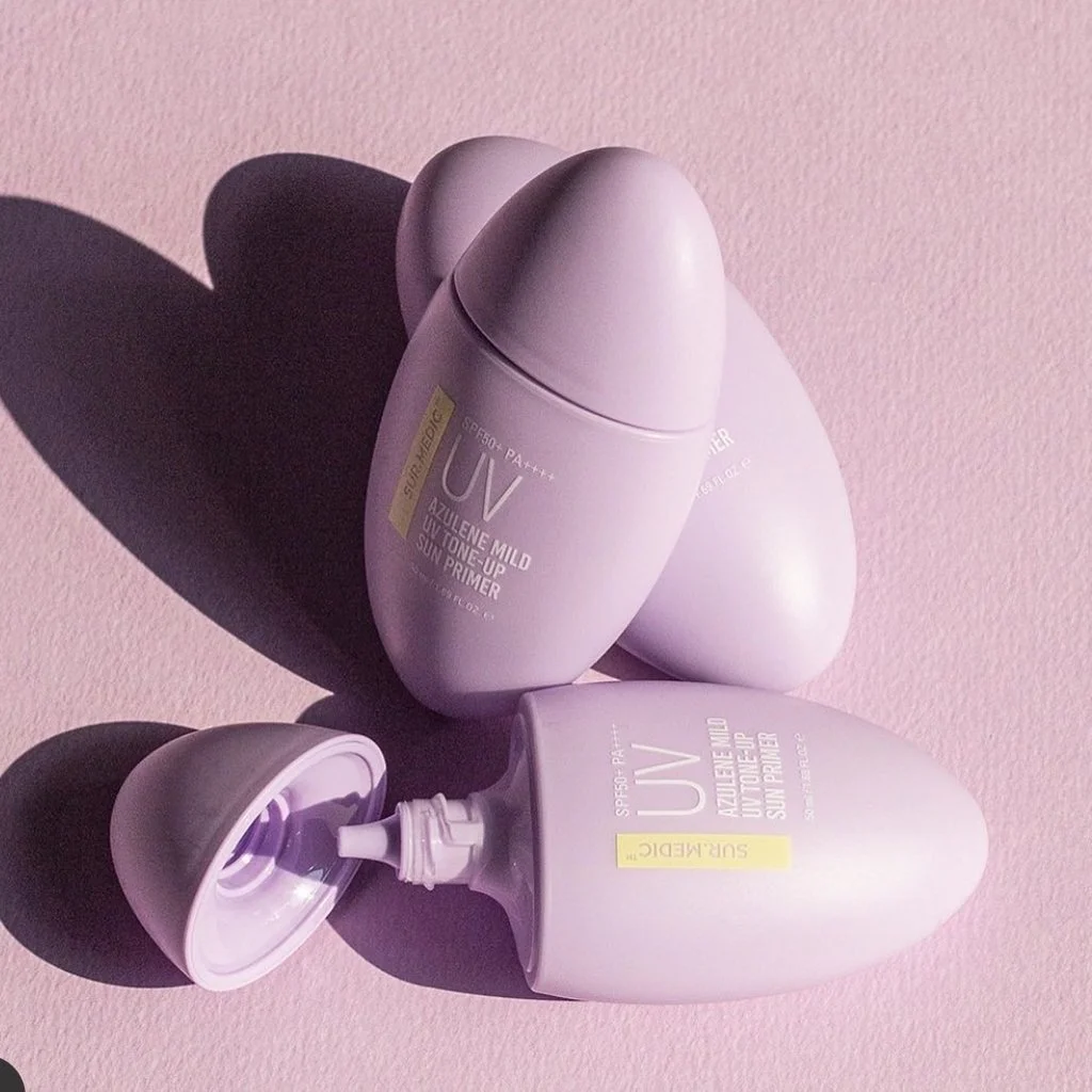 Легкий солнцезащитный праймер SUR.MEDIC+ Azulene Mild UV Tone-Up Sun Primer SPF50+ PA++++