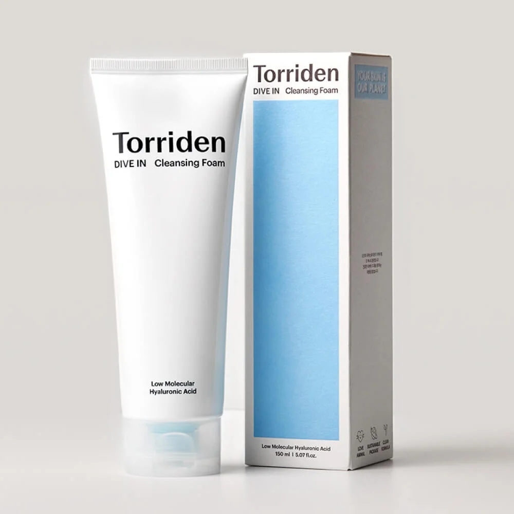 Гипоаллергенная пенка для умывания Torriden DIVE IN Low Molecular Hyaluronic Acid Cleansing Foam