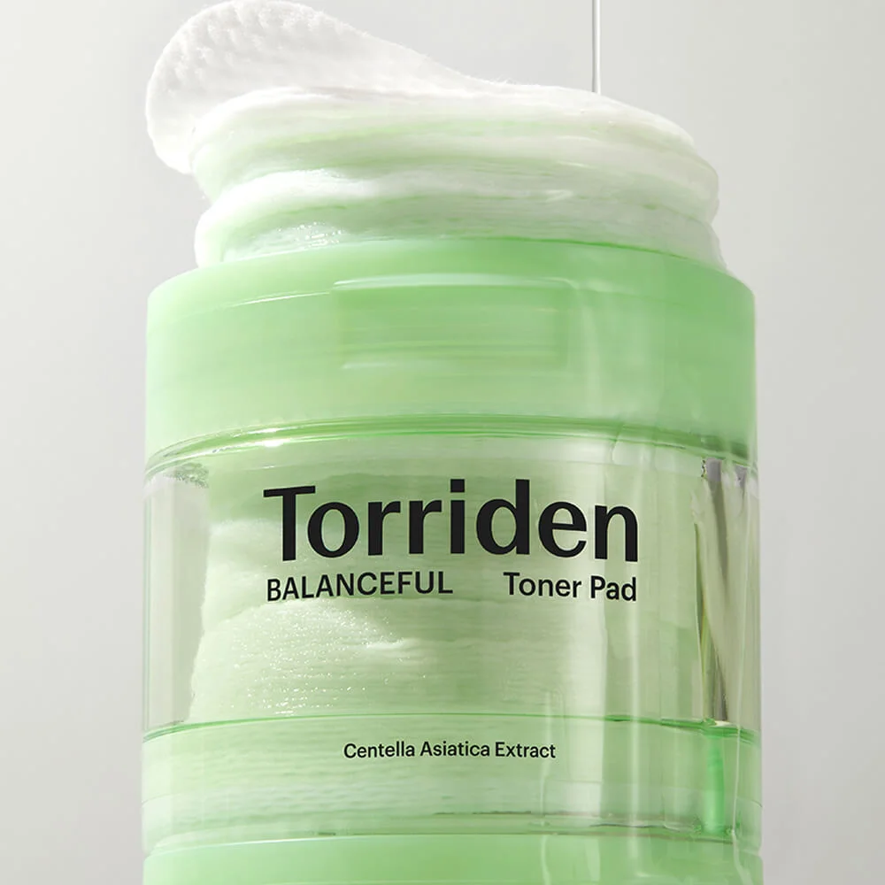Гипоаллергенные очищающие пэды с центеллой Torriden﻿ Balanceful Cica Toner Pad