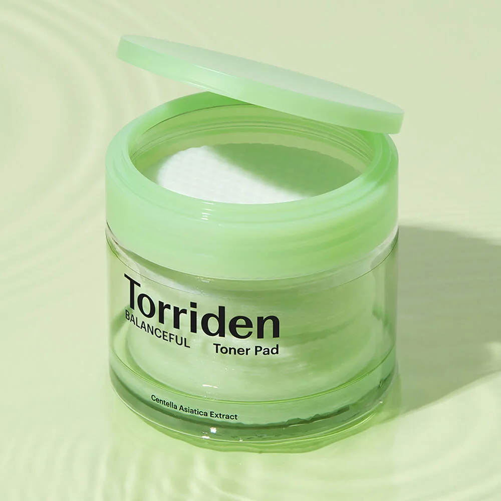 Гипоаллергенные очищающие пэды с центеллой Torriden﻿ Balanceful Cica Toner Pad