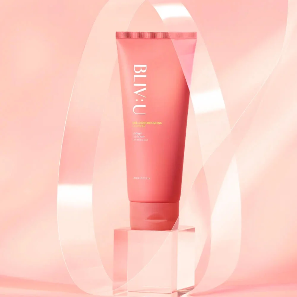 Коллагеновая пенка для умывания с пептидами BLIV:U Collagen Bouncing Cleanser