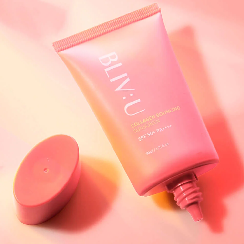 Коллагеновый солнцезащитный крем с пептидами BLIV:U Collagen Bouncing Sunscreen SPF50+PA++++