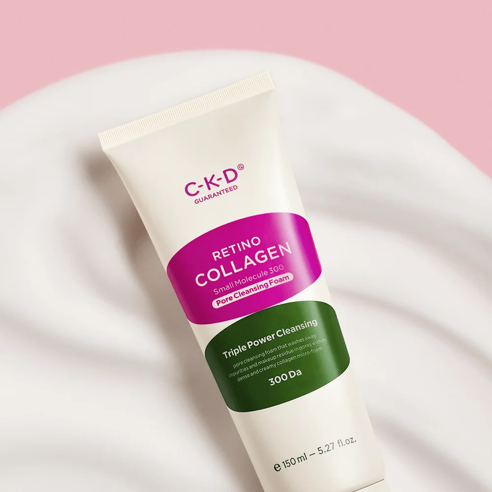 Пенка для глубокого очищения с ретиналем CKD Retino Collagen Small Molecule 300 Pore Cleansing Foam