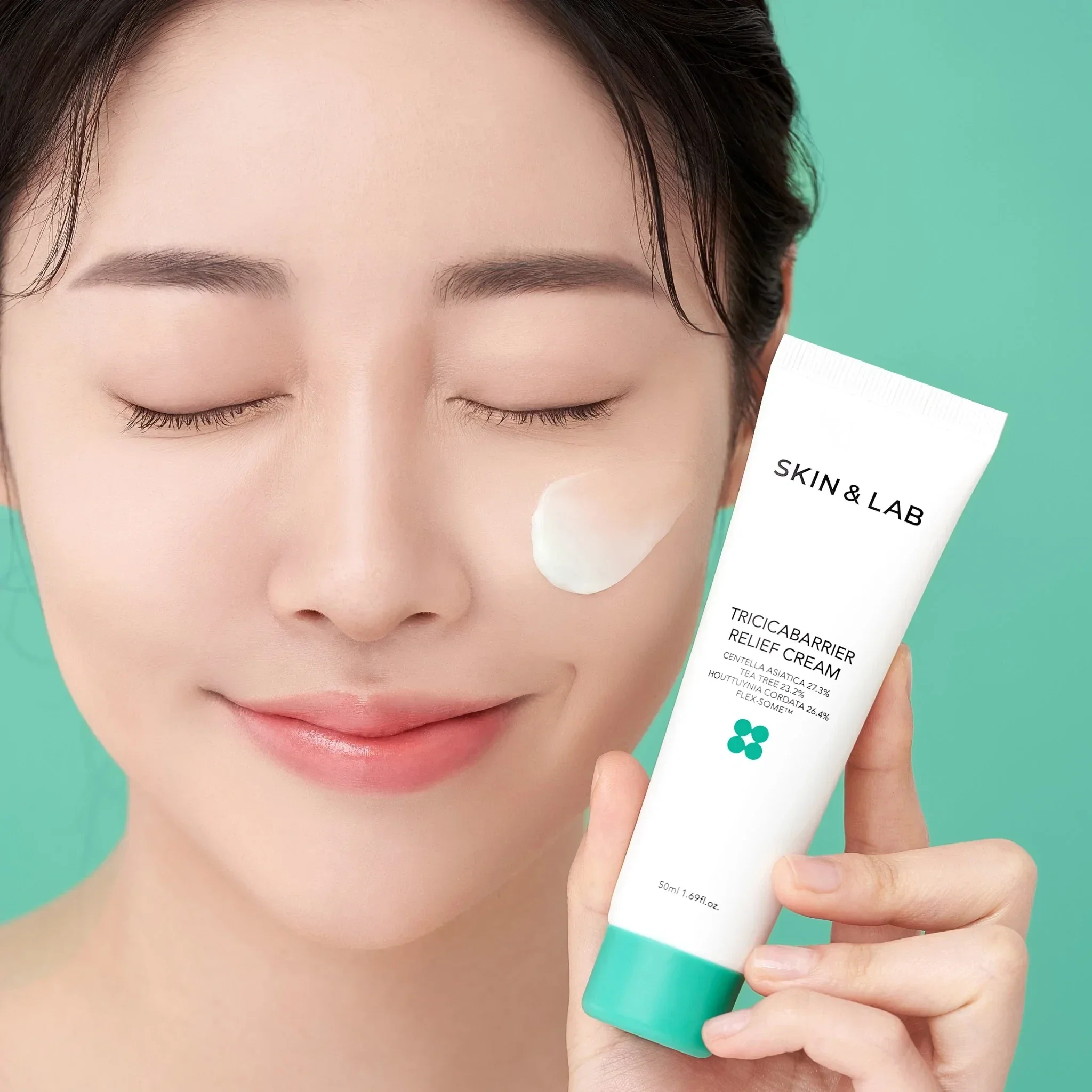 Успокаивающий крем для проблемной кожи с центеллой SKIN&LAB Tricicabarrier Relief Cream