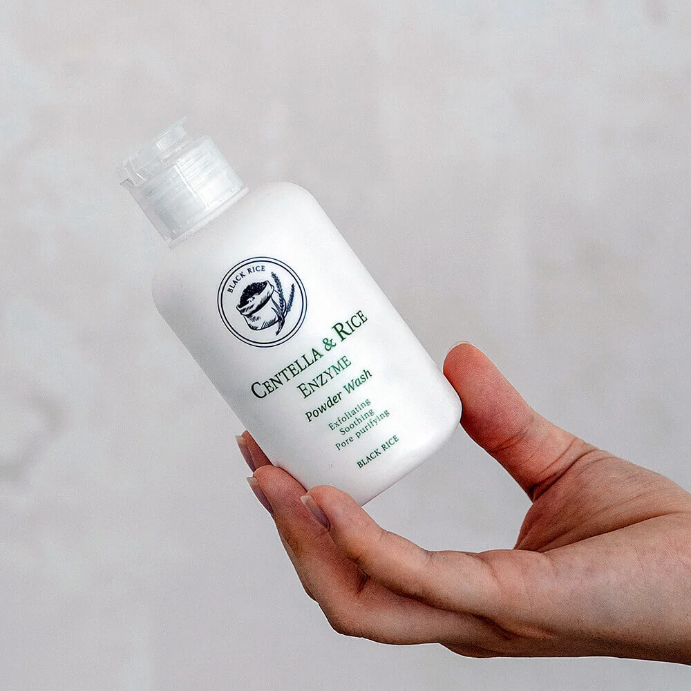 Энзимная пудра с центеллой и чёрным рисом Black Rice Centella Rice Enzyme Powder Wash
