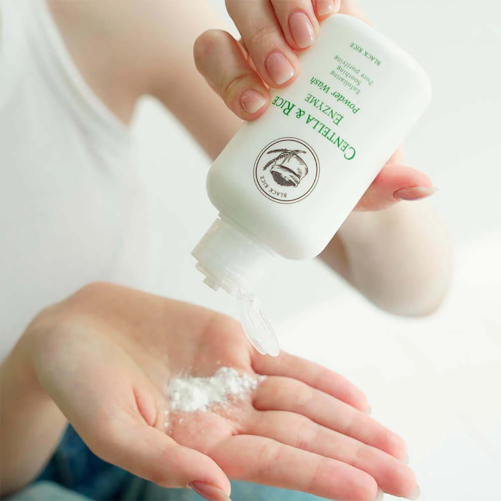 Энзимная пудра с центеллой и чёрным рисом Black Rice Centella Rice Enzyme Powder Wash