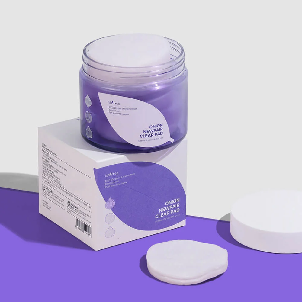 Многослойные пэды с красным луком для проблемной кожи IsNtree Onion Newpair Clear Pad
