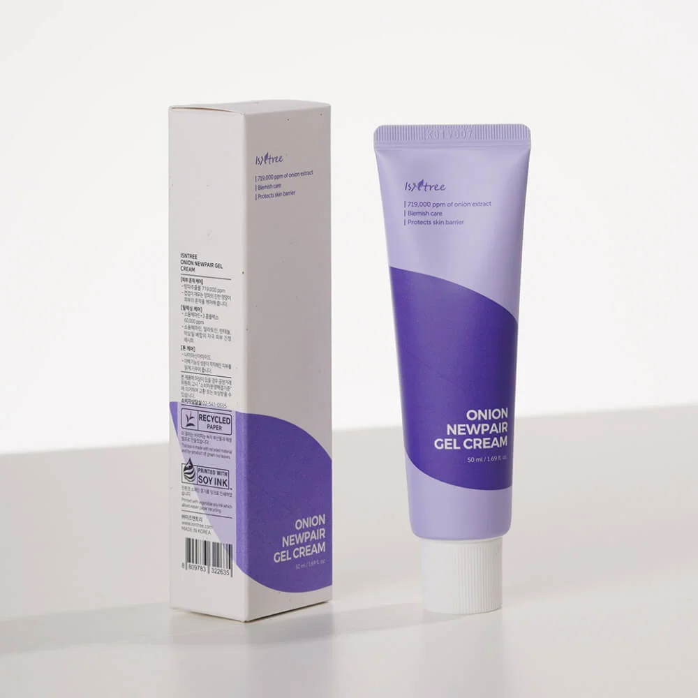 Гель-крем для проблемной кожи с экстрактом красного лука IsNtree Onion Newpair Gel Cream