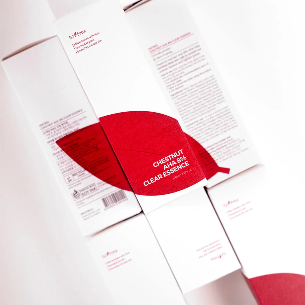 Обновляющая эссенция с АНА IsNtree Chestnut AHA 8% Clear Essence