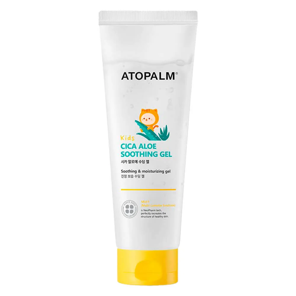Успокаивающий детский гель алоэ вера с центеллой Atopalm Kids Cica Aloe Soothing Gel