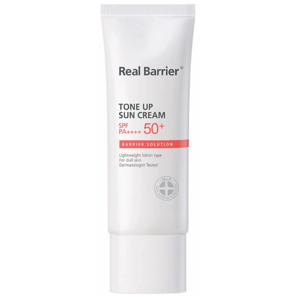 Ламеллярный солнцезащитный крем для яркости тона Real Barrier Tone Up Sun Cream SPF50+ PA++++