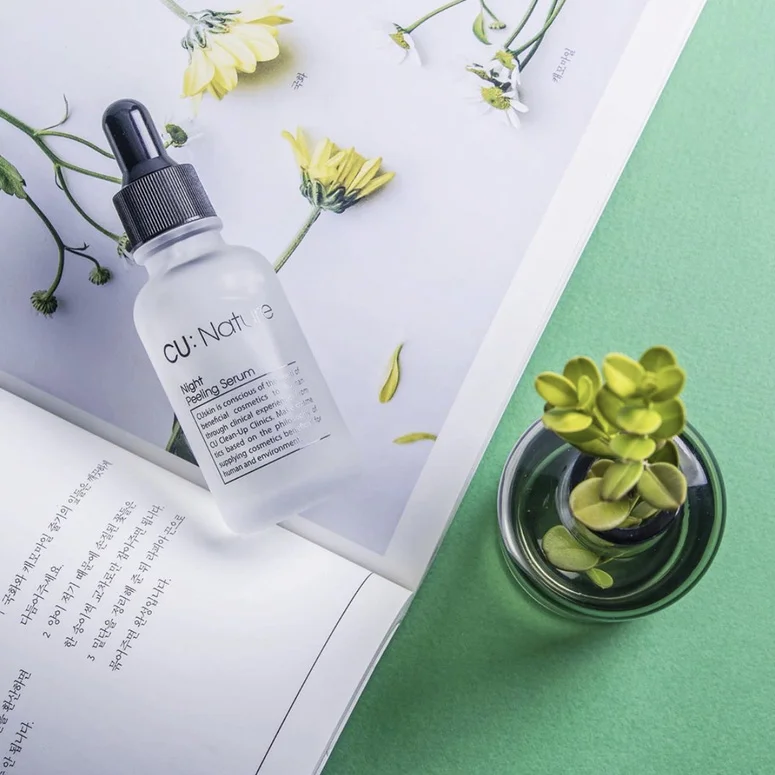 Ночная пилинг-сыворотка с PHA-кислотой и стволовыми клетками CU Skin CU:Nature Night Peeling Serum