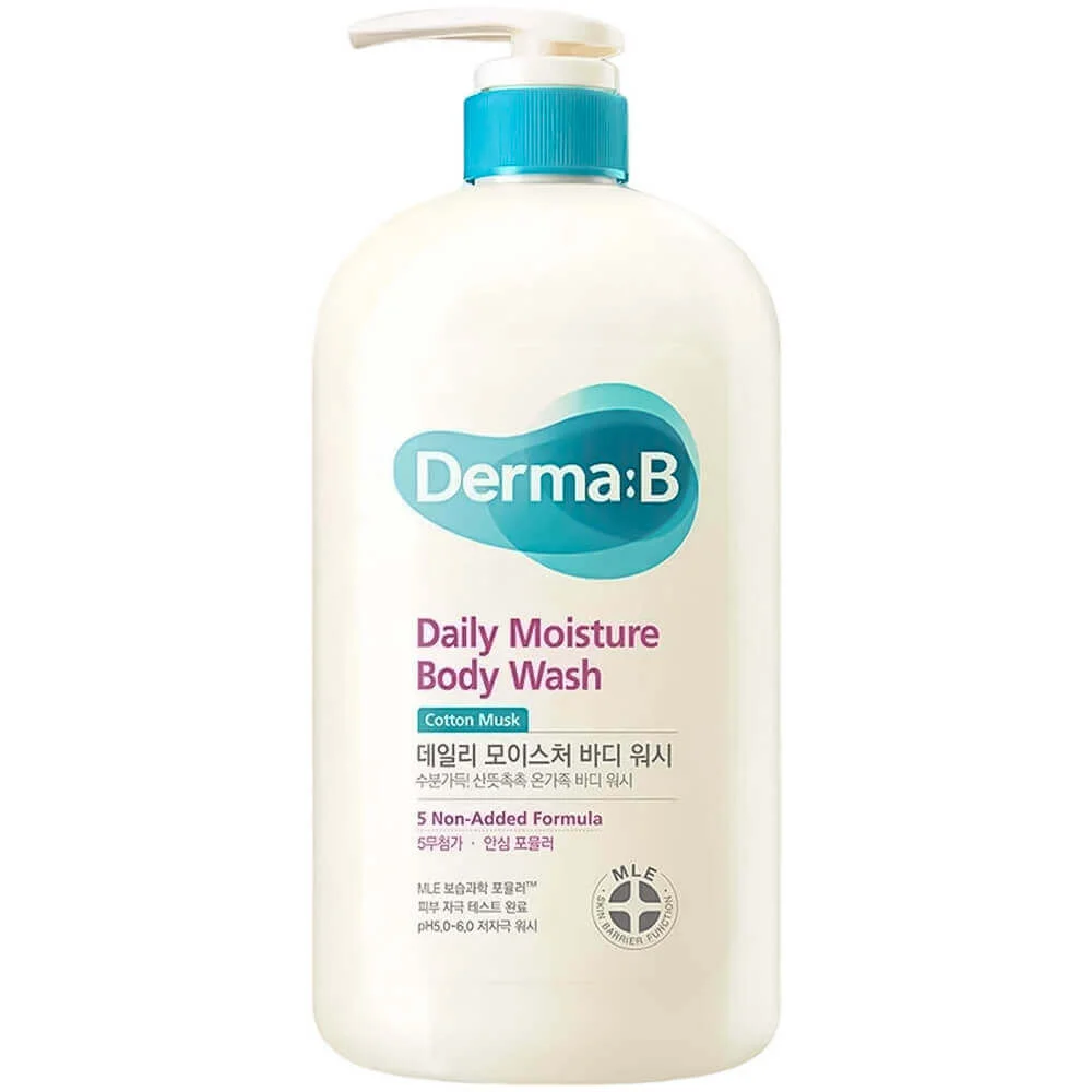 Ламеллярный гель для душа Derma:B Daily Moisture Body Wash  Cotton Musk