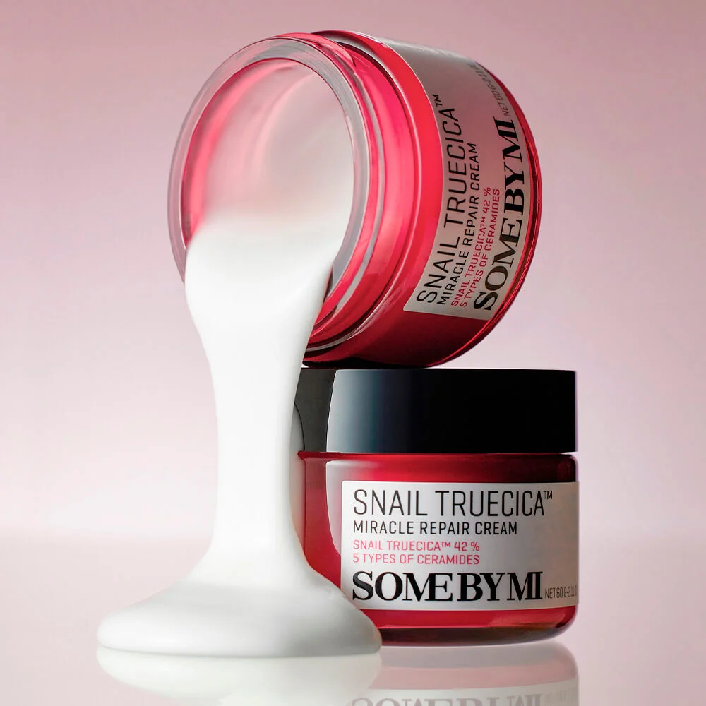 Восстанавливающий крем с муцином чёрной улитки Some By Mi Snail Truecica Miracle Repair Cream