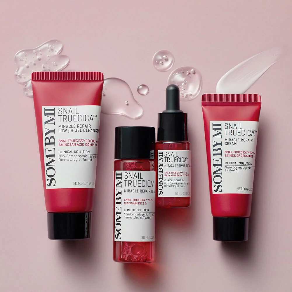 Набор миниатюр с муцином улитки Some By Mi Snail Truecica Miracle Repair Starter Kit