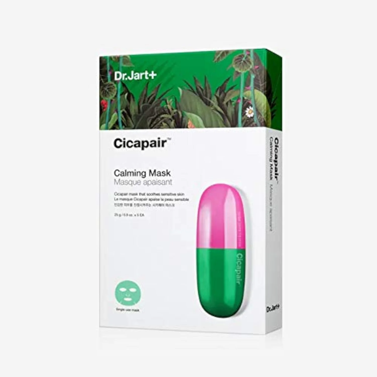 Успокаивающая тканевая маска с охлаждающим действием Dr.Jart+ Cicapair Calming Mask 