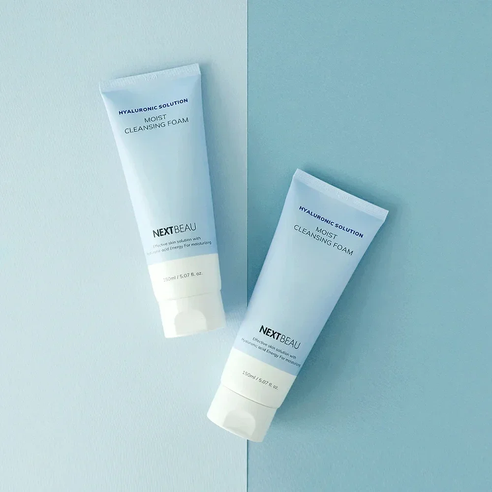 Пенка для умывания с гиалуроновой кислотой Nextbeau Hyaluronic solution Moist Cleansing Foam / 150 мл