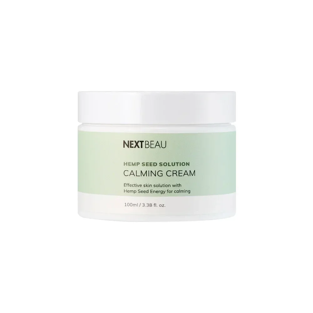  Успокаивающий крем для лица с конопляным маслом  Nextbeau Hemp seed solution Calming Cream / 100 мл