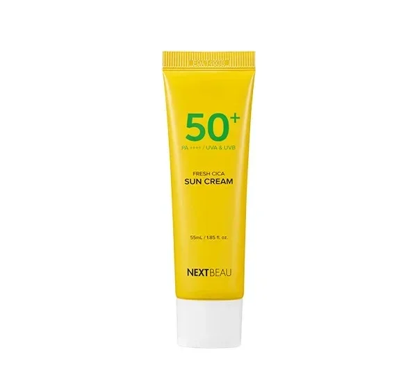 Солнцезащитный крем для лица и тела Nextbeau Fresh Cica Sun Cream SPF50+ PA++++ / 55 мл