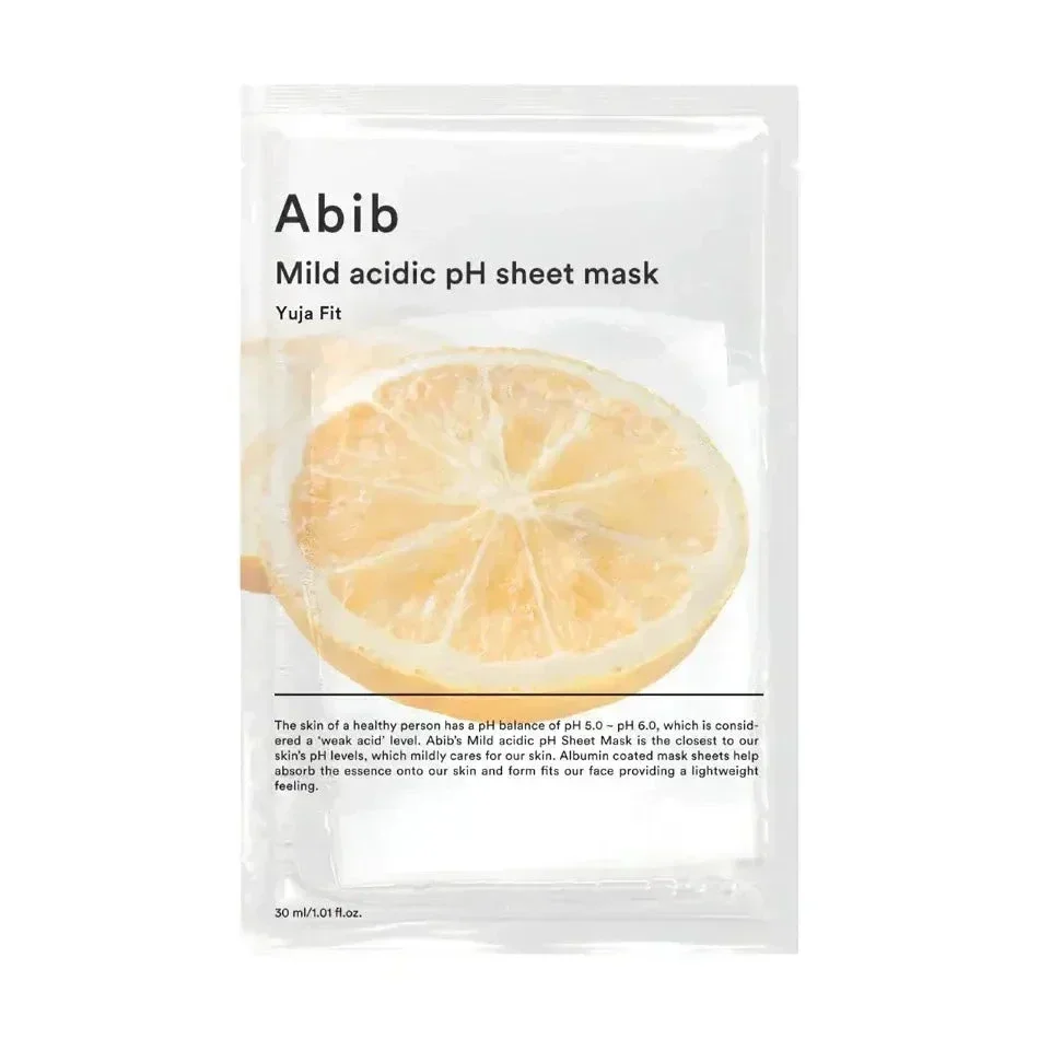 Осветляющая слабокислотная маска с юдзу Abib Mild Acidic pH Sheet Mask Yuja Fit