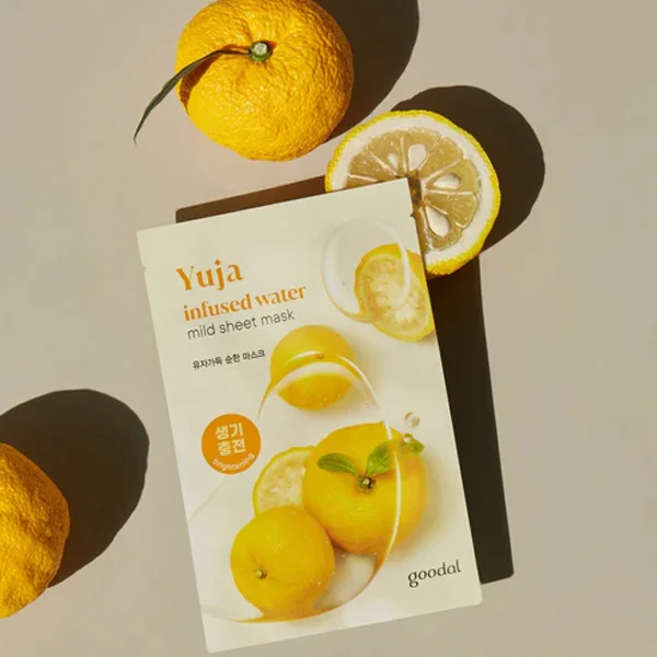 Осветляющая маска с экстрактом юдзу Goodal Yuja Infused Water Mild Sheet Mask
