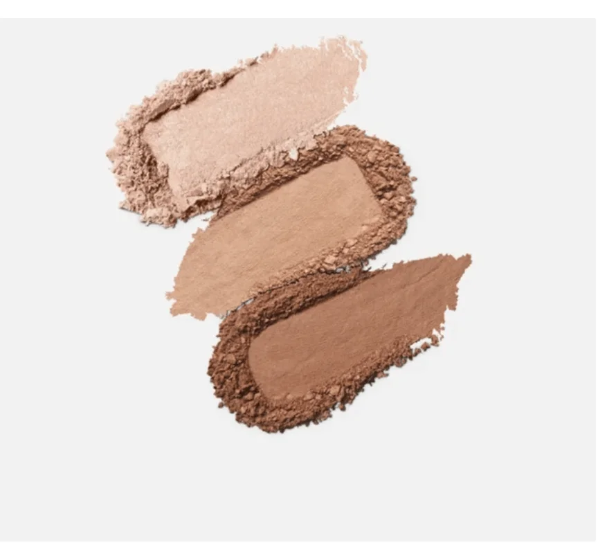  Пудровая палетка с хайлайтером для контурирования лица KIKO Contour Obsession 