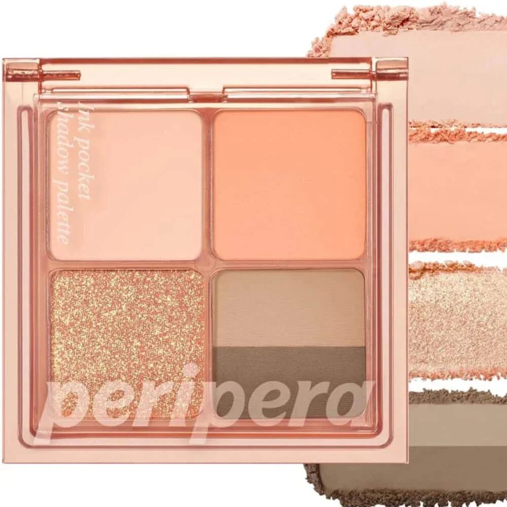 Компактная палетка для макияжа глаз Peripera Ink Pocket Shadow Palette  01