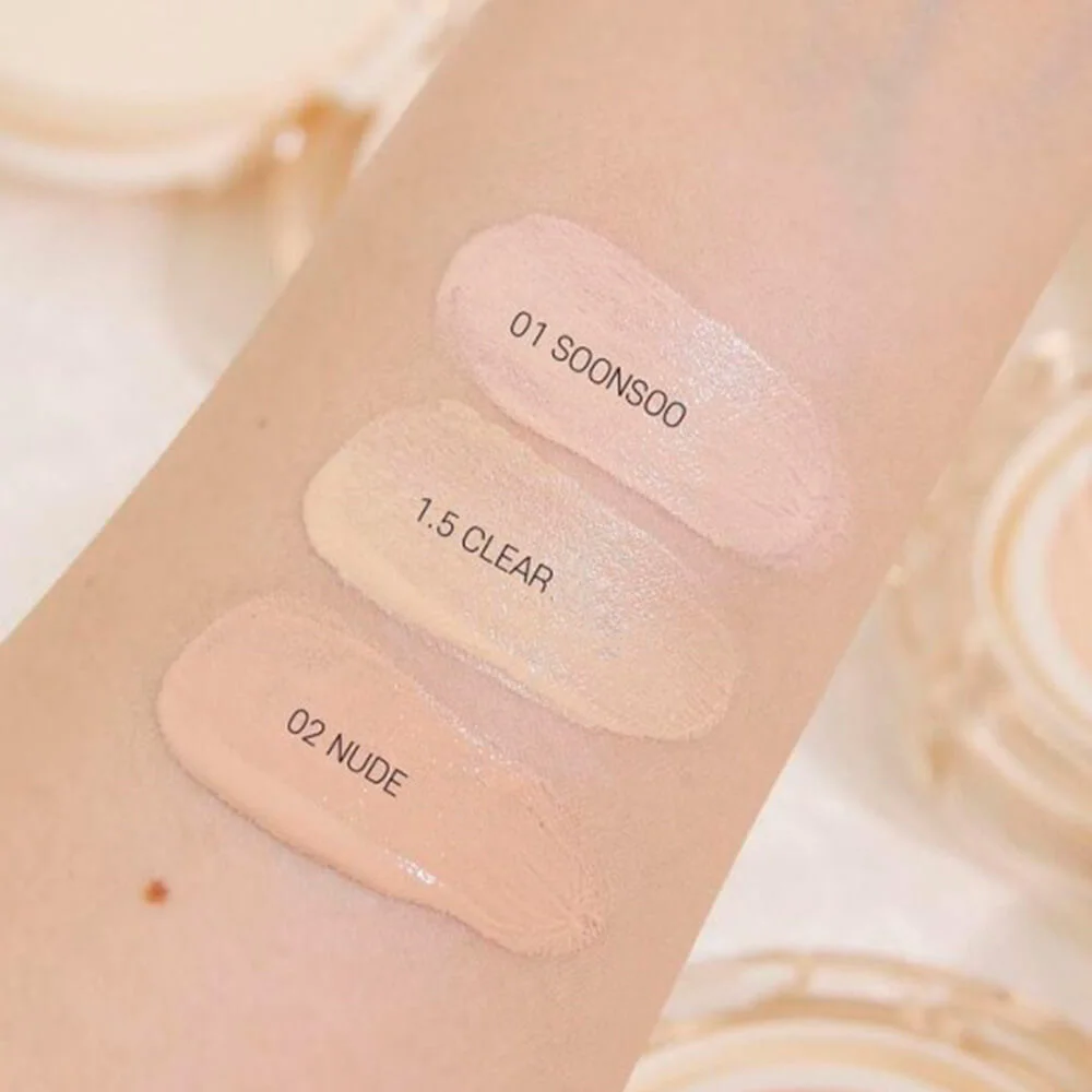 Увлажняющий тональный кушон Amuse Dew Jelly Vegan Cushion SPF 38 PA++  