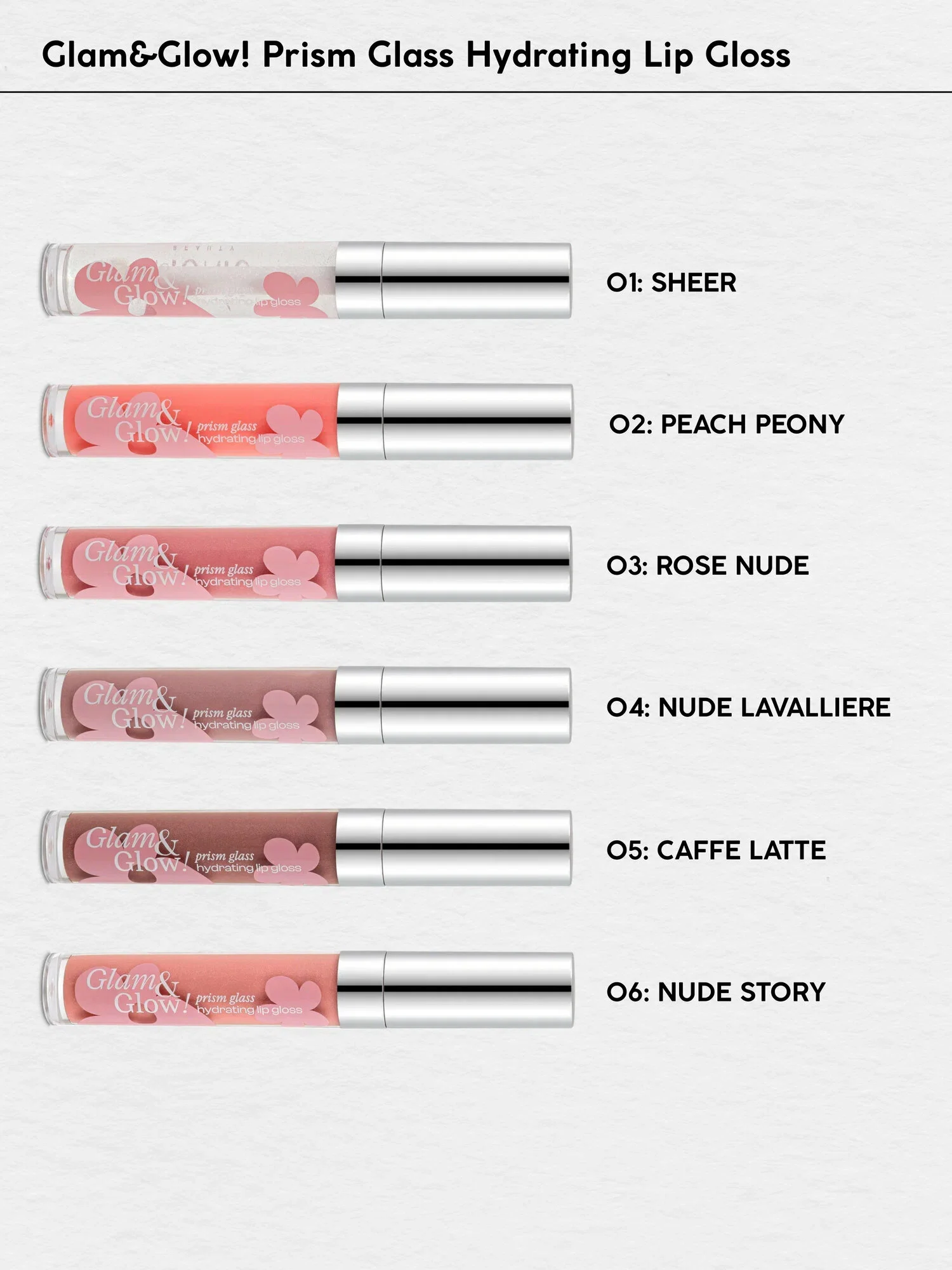 Блеск MONIC BEAUTY для губ Glam&Glow 01 Sheer