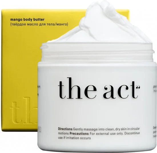 Твердое масло для тела The Act mango body butter 