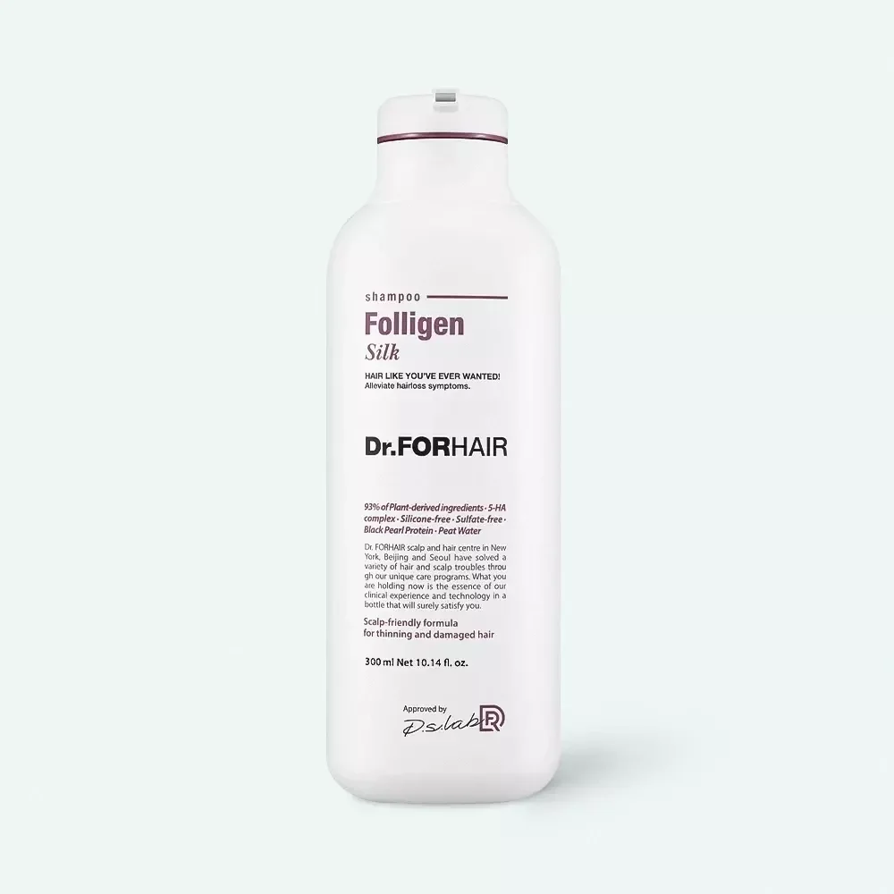 Бессульфатный шампунь для повреждённых волос Dr.Forhair Folligen Silk Shampoo 300 ml