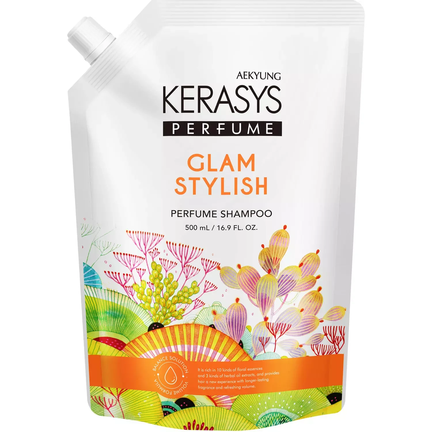 Парфюмированный шампунь «Очарование и элегантность» Kerasys Glam & Stylish Perfumed Shampoo 500мл