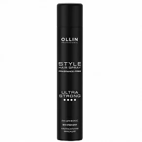 Лак для волос ультрасильной фиксации без отдушки  Style Hair Spray Ultra Strong