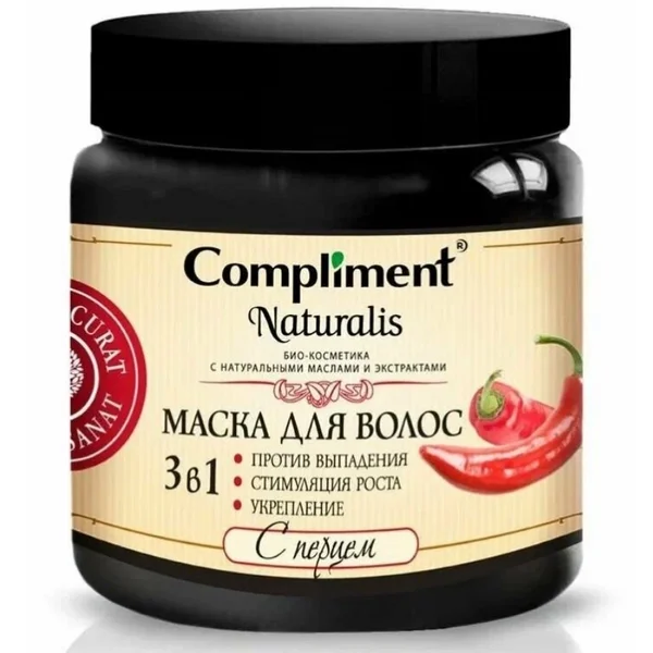 Compliment Naturalis Маска для волос 3в1 с перцем 