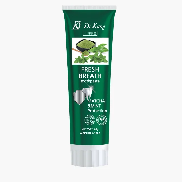 Зубная Паста с Мятой и зеленым чаем Матча для свежего дыхания Dr Kang Fresh Breath Toothpaste Matcha&Mint 
