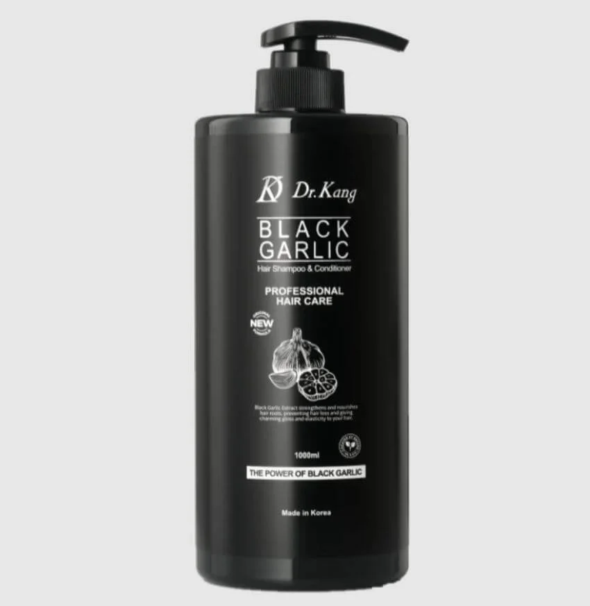 Шампунь и Кондиционер 2 в 1 Черный чеснок DR. KANG BLACKGARLIC HAIR SHAMPOO & CONDITIONER 1000 мл 