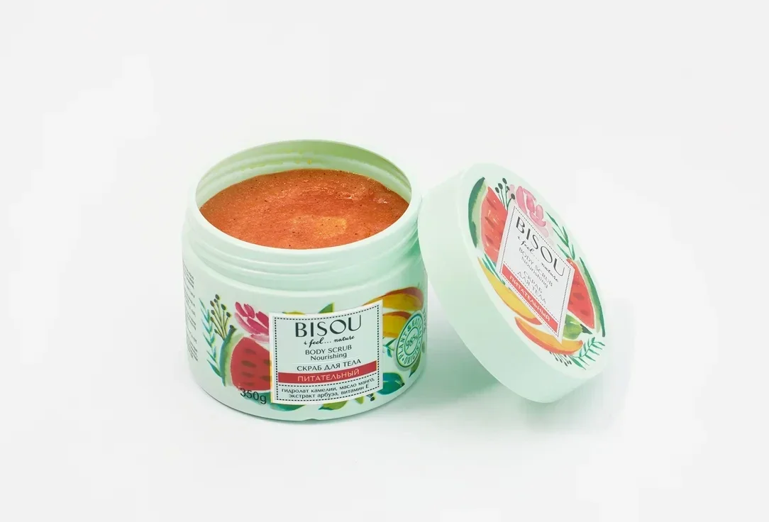 Питательный Скраб для тела Bisou watermelon mango softness and comfort