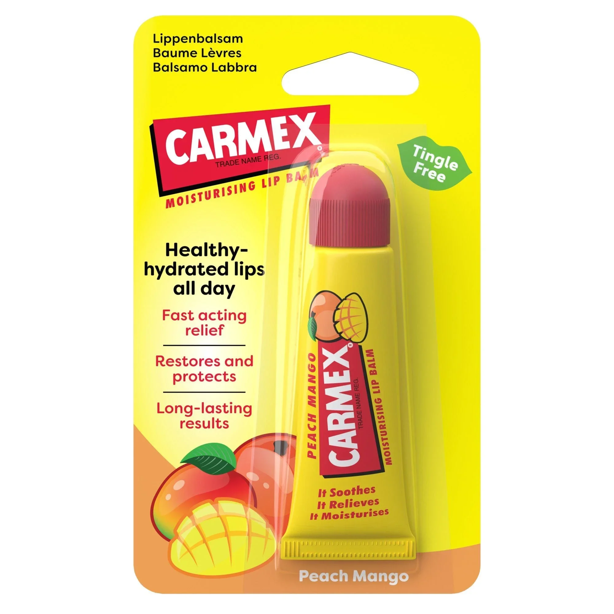 Carmex бальзам для губ Peach Mango SPF15