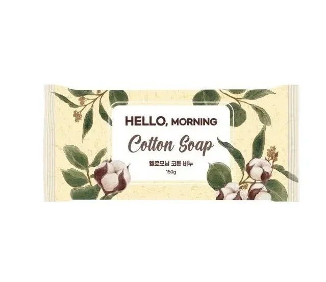 Мыло душистое туалетное "Hello, Morning" Soap Cotton Хлопок 