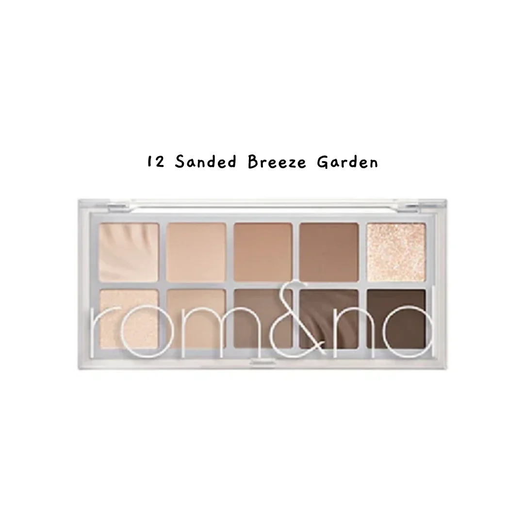 Большая палетка теней для век rom&nd Better Than Palette 12 Sanded Breeze Garden 12