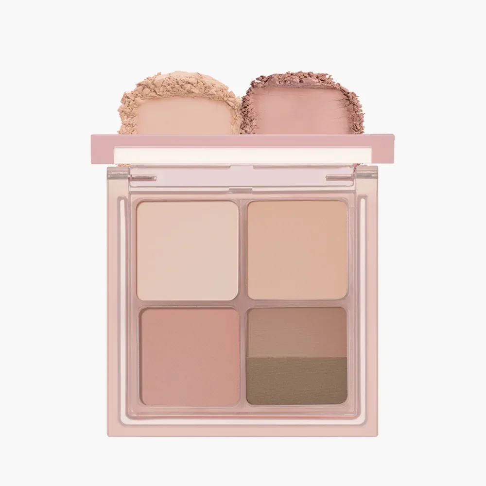 Компактная палетка для макияжа глаз Peripera Ink Pocket Shadow Palette 07 Nude-Brew Blossom 07