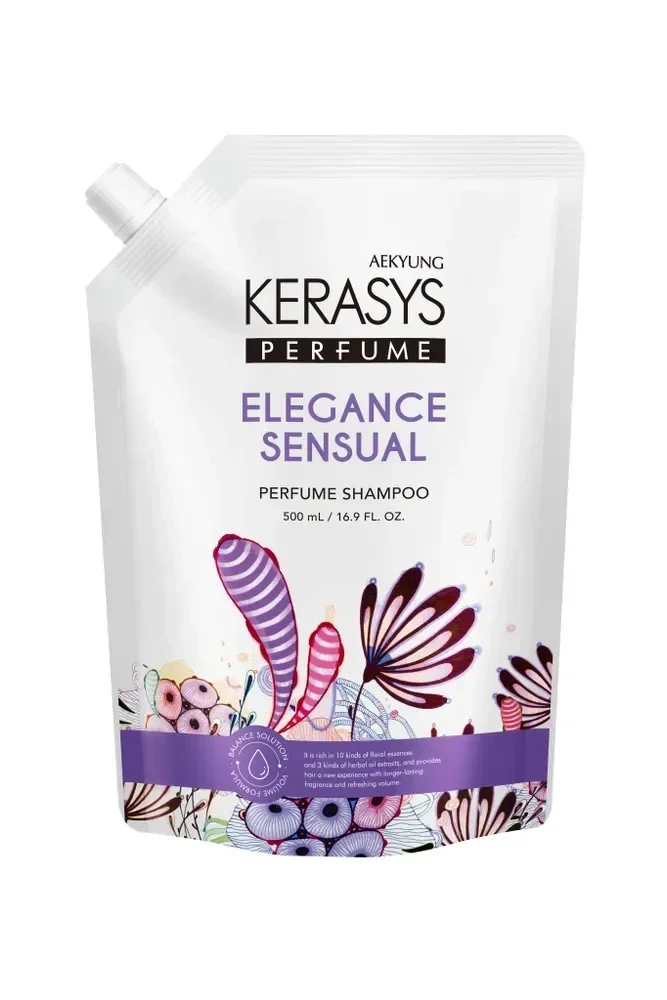 Парфюмированный шампунь Kerasys Elegance & Sensual мягкая упаковка 500мл