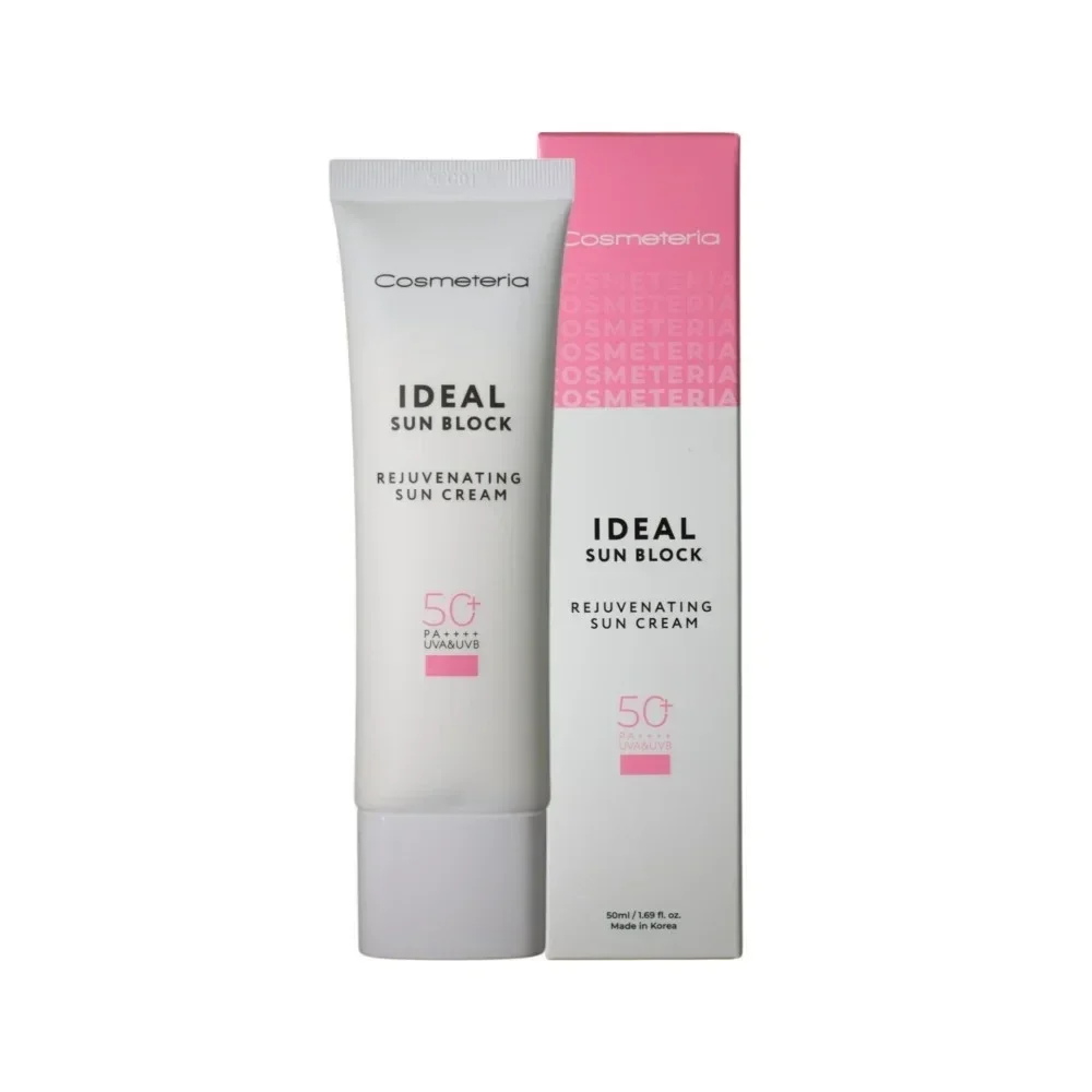 Солнцезащитный омолаживающий крем COSMETERIA IDEAL SUN BLOCK REJUVENATING SUN CREAM SPF50+/PAA++++/UVA&UVB 50 мл 