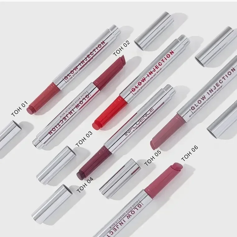 INFLUENCE BEAUTY Бальзам-стик для губ увлажняющий, восстанавливающий Glow Injection 